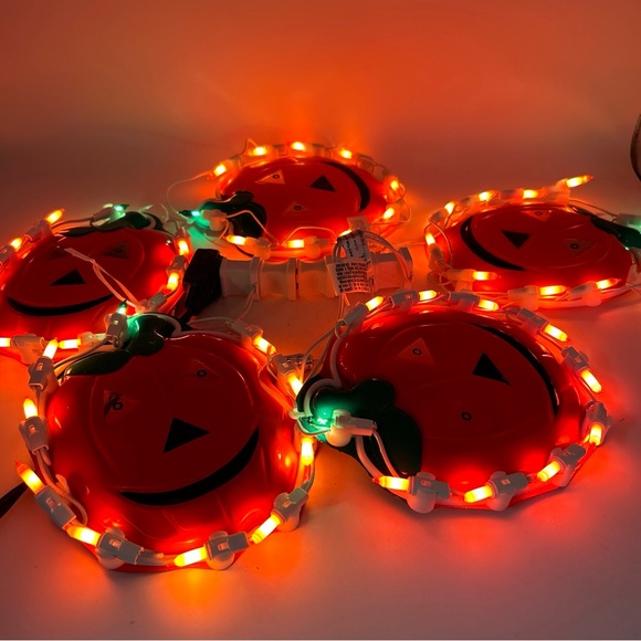 Vtg Rare Halloween Lighted Window Jack-o-Lanterns Blow Mold 1-14”, 5-7” Decor - Picture 5 of 8